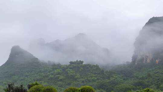 桂林阳朔月亮山景区延时拍摄