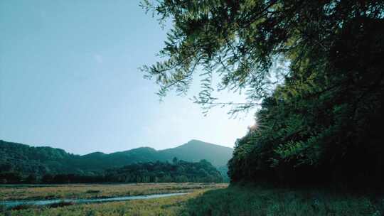 唯美日系户外山丘湖泊河流草原空镜头合集