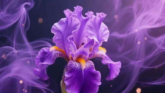 紫色鸢尾花特写