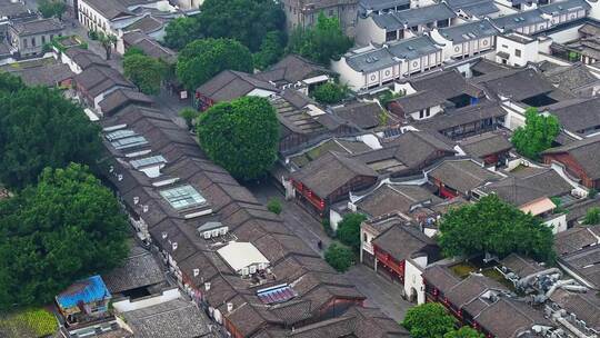 福建福州三坊七巷无人街景高低空空镜航拍