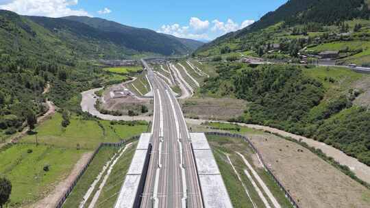 川青铁路九寨黄龙站航拍宣传片4K