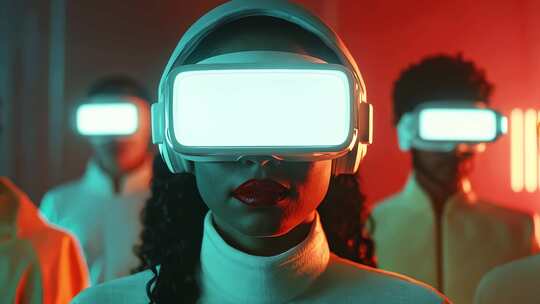 人群体验VR眼镜
