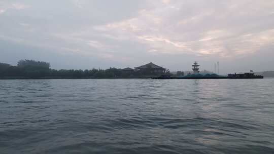 航拍上海浦江之首江南水乡风景