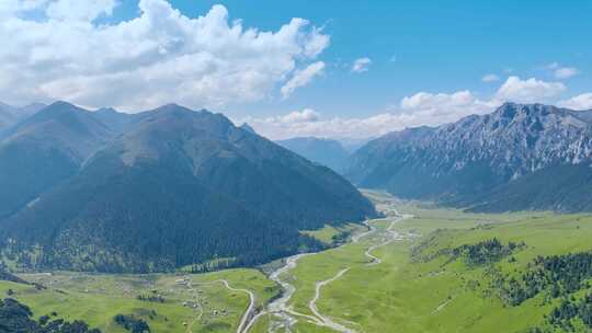 高原山谷绿水青山祖国大好河山