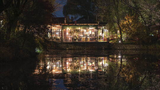 唯美餐厅美食延时温馨小屋