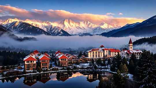 成都西岭雪山 花水湾旅游度假区