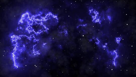 蓝色科幻宇宙空间背景视频视频素材模板下载