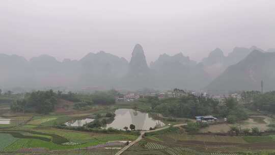 贵州河池喀斯特地貌航拍