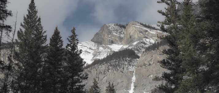 冬天，雪，冰，山