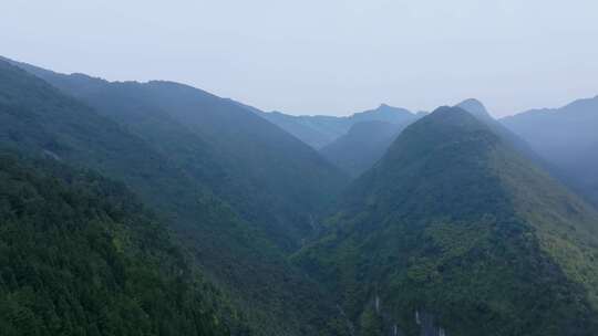 航拍山川河流