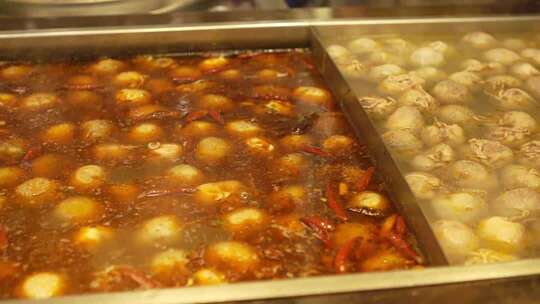 陕西西安回民街美食肚包肉升格慢镜