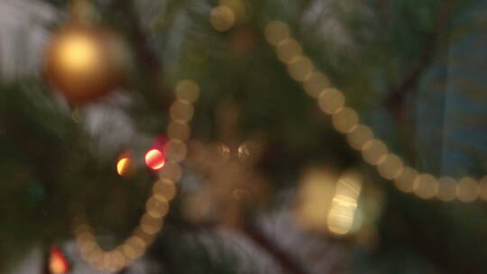 圣诞树闪烁花环