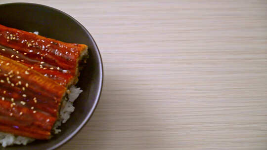 鳗鱼饭 美食视频素材模板下载