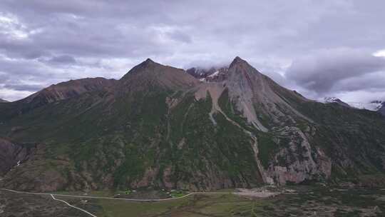 来古冰川景区航拍