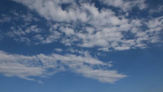 流动美丽的蓝天白云空镜头