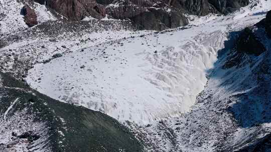 博格达峰的冰川