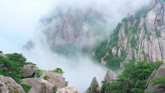 安徽黄山风景区云雾云海风光