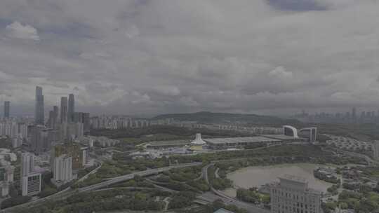 第二十届东盟博览会南宁会展中心8K航拍视频素材模板下载