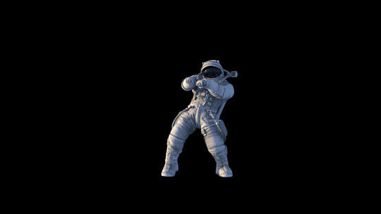 宇航员跳舞视频素材模板下载