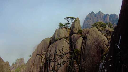 黄山风景区壮观云海延时风景视频素材