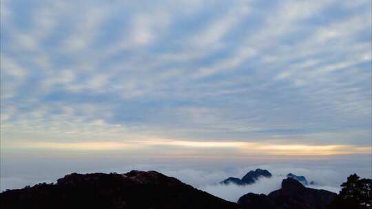 黄山风景区云海延时美景唯美大自然风景风光