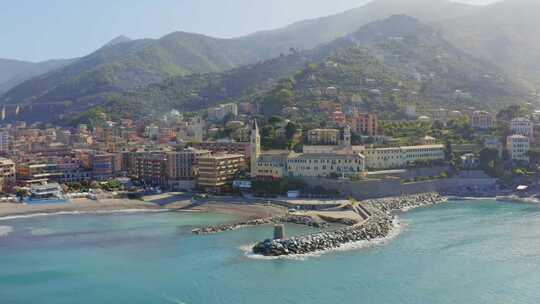 意大利，海洋， Camogli，海