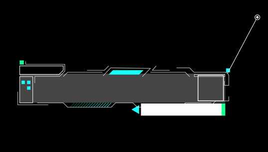 科技感文字字幕条指示线背景未来智能炫酷