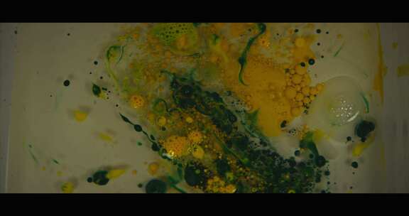 液体、绿色、黄色、气泡