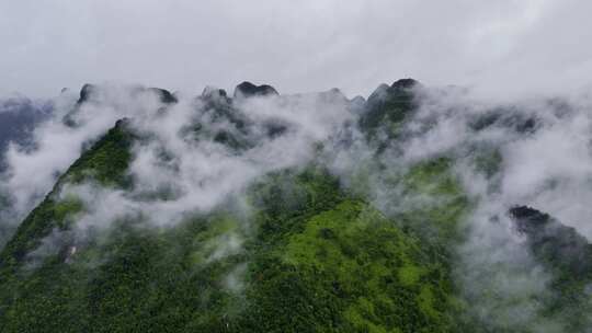 大自然唯美青山云雾视频素材模板下载