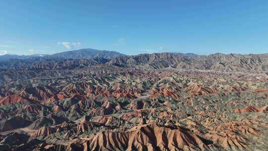 甘肃张掖七彩丹霞5A景区航拍