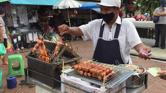 卖街头食品的人