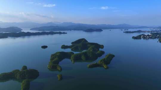 原创4K杭州千岛湖空镜