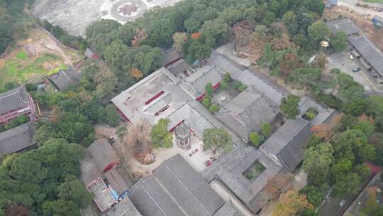 四川德阳罗江乡村冬季山野万佛寺