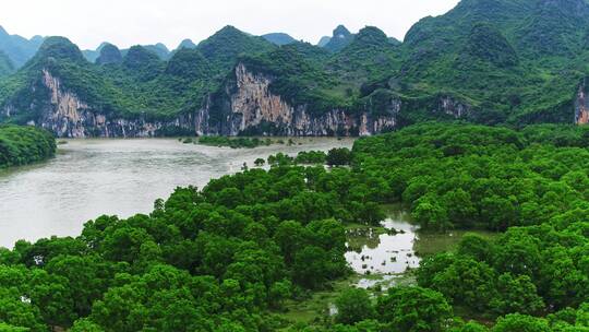 广西桂林山水航拍