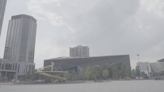 成都 天府广场 市中心 环绕 建筑群视频素材模板下载