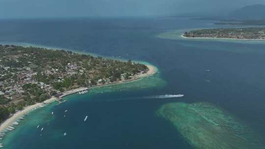 HDR印尼吉利群岛航拍自然风光