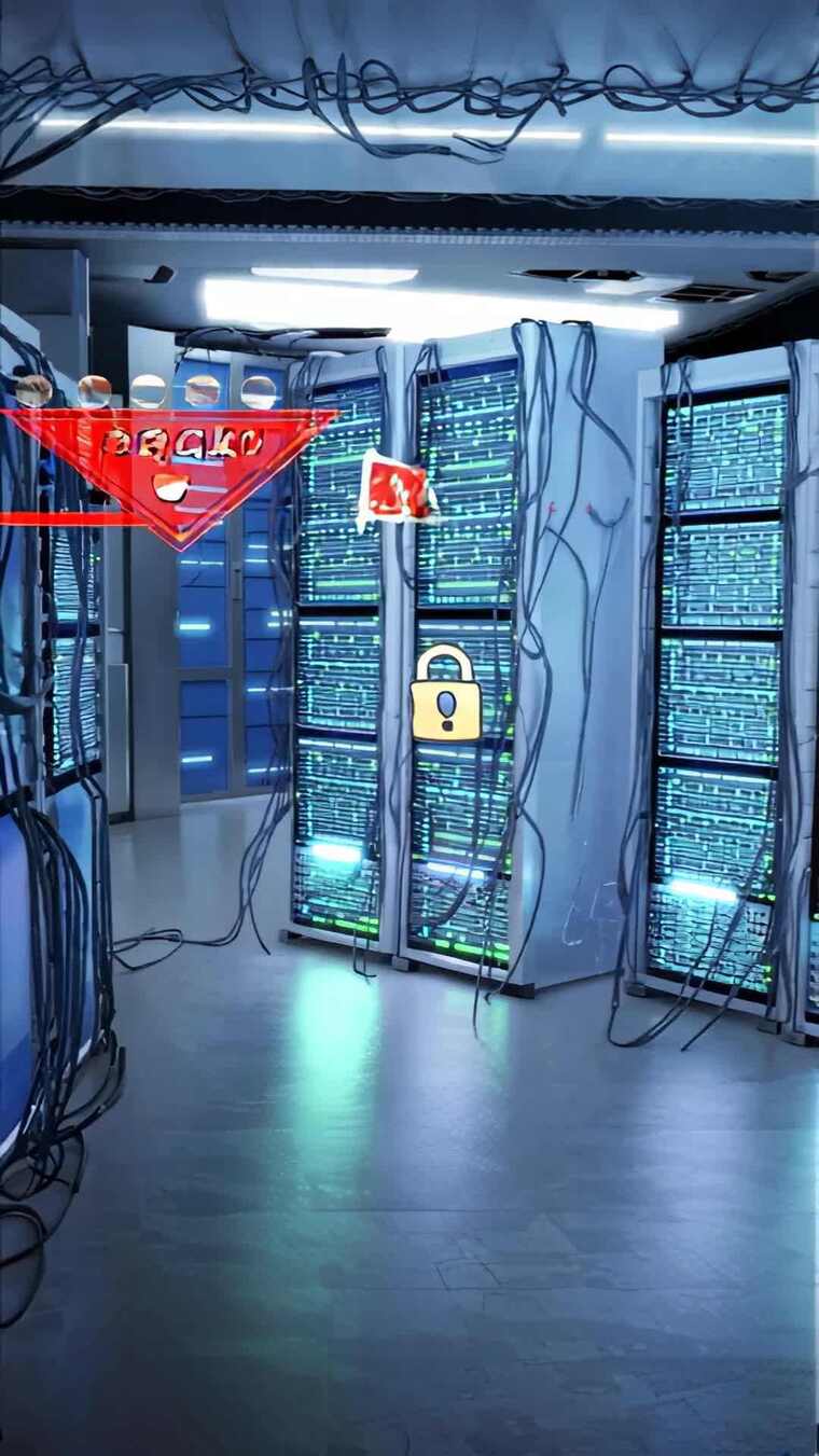 服务器机房内部景象