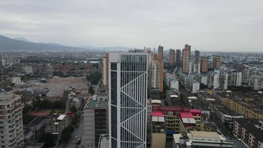 大气 航拍 福建 莆田 涵江 城市 风景 建筑