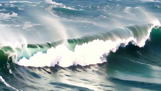 汹涌的海浪 大气震撼 海风暴视频素材模板下载