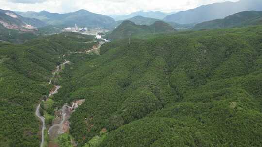 丽江大山风光航拍