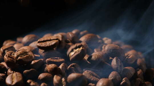 咖啡豆烘培 咖啡烘焙 烤咖啡豆视频素材模板下载