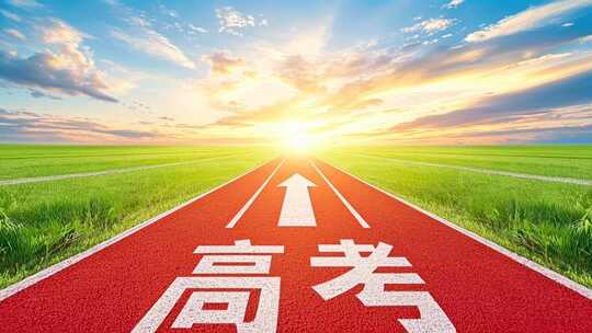高考跑道冲刺励志标语教育奋斗背景