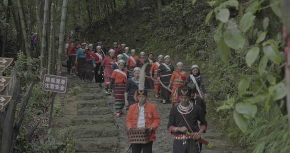 云南佤族拉木鼓祭祀活动