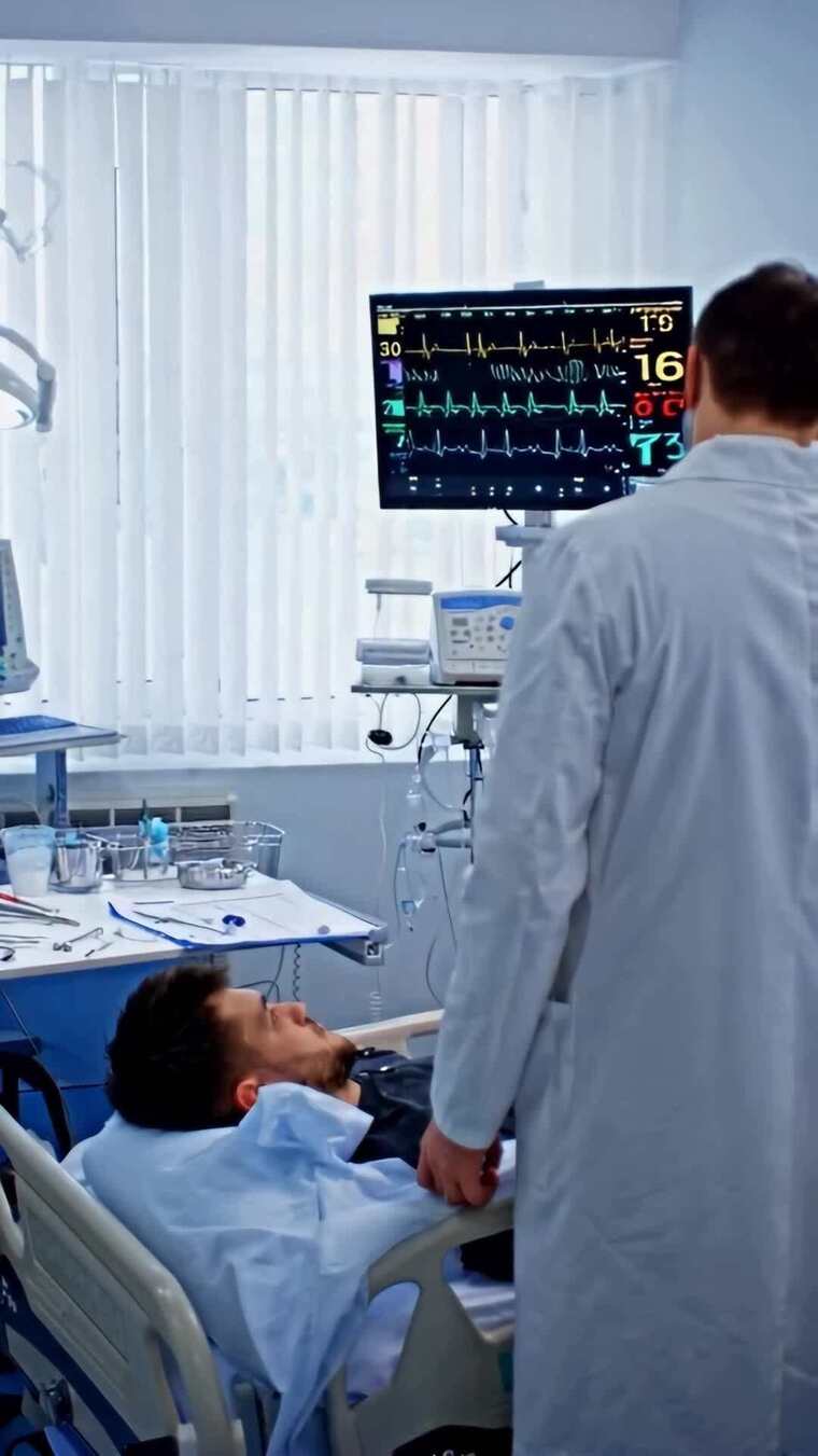 医生病房查看病人身体状况