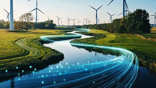 新能源风力水力光伏发电场景