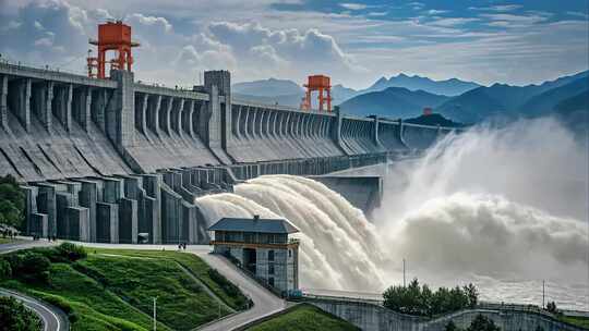 三峡大坝泄洪水电站大坝水利工程