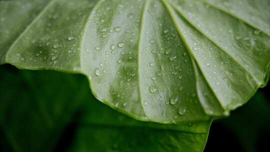 夏日雨季露珠实拍