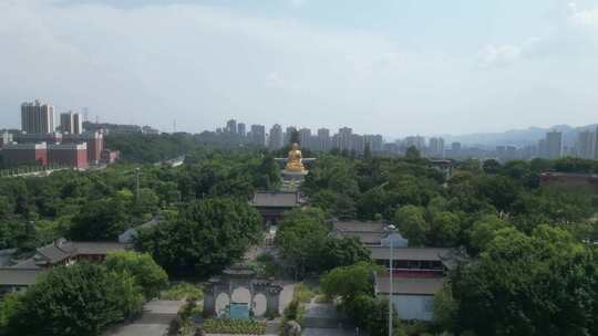 航拍重庆华岩旅游风景区