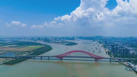 广州南沙灵山岛横沥岛蓝天延时