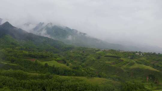 秦岭 中国南北分界线  终南山  南山视频素材模板下载